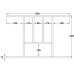 Wooden Cutlery Insert for Drawer Width 400-1000 mm 55 mm height