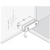 Glass Door Hinge Opening Angle 110° Simplex Black