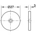 Flat Magnet Pull 3.6 kg for Screw Fixing for Metal Cabinets Galvanized steel case