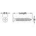 Dry Wall Screws Bugle Head Collated Length 35 mm Ø 3.5 PH2