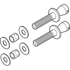 Fixing Set to Convert Back to Back Fixing Pull Handles to Glass Door Fixing For Ø 16 mm pull handle M6 fixing bolts