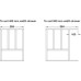 Wooden Cutlery Insert for Drawer Width 400-1000 mm 55 mm height