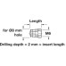 Spreading Press-Fit Sleeve Internal Thread M6 Brass for drill hole Ø: 8 mm Length 12 mm