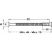 M4 Bolt and Sleeve for Handle Roses and Escutcheons Length 78 mm With sleeve To suit doors 35-60 mm thick