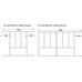 Wooden Cutlery Insert for Drawer Width 400-1000 mm 55 mm height