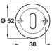 Escutcheons for Startec Space Lever Handles Standard Keyway Polished/satin stainless steel