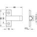 Cruciform Adapter Housing Plastic For screw fixing to cabinet or top base Without positioning aid
