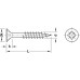 Spax® Screw Chipboard Countersunk Head with PZ Cross Slot Partially Threaded Yellow chromatized length: 90 mm thread Ø 5 mm