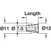 Screw-In Sleeve M6 Internal Thread Galvanized Zinc Alloy Length 13 mm