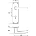 Lever Handles on Backplates for Bathroom Lock  Aluminium Cransley Satin anodised