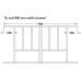 Wooden Cutlery Insert for Drawer Width 400-1000 mm 55 mm height