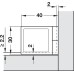 Glass Door Hinge 170° Set Door mounting without glass drilling Chrome plated