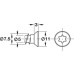 Window Frame Screw with Countersunk Head TS30 Length 132 mm