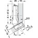 Concealed Cup Hinge 110° for 30° Angle Click on Arm Tiomos Screw fixing cup 45/9.5 with soft close