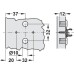 Mounting Plate Cruciform 4 Point Fixing Dowel Fixing for Tiomos Click On System Hinges With height adjustment via worm gear Height 0 mm