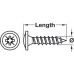 Spax® Screw Flange Head with PZ Cross Slot Length 35 mm Ø 4.0 fully threaded