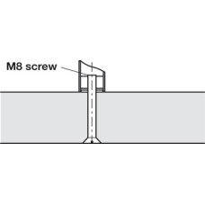 M8 Fixing Bolt Back Fixing Timber Spare fixing set for use with pull handles Steel
