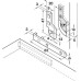 Pivot Hinge 90° for Writing Bureau Drop leaf mounting Length 83 mm