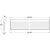 LED Shelf Light 240 V Length 600-900 mm Wing With touch LED sensor switch Length 600 mm cool white 4250-4600 K