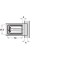 Adapter for Glass for Tiomos Mirro Hinge Zinc alloy