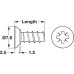 Varianta Screw Countersunk Head PZ Fully Threaded for Ø 3 mm Holes Nickel Plated Steel For drill holes with Ø 3 mm Length: 10.5 mm Orga-Box