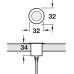 LED Round Light 16 V Ø 15-32 mm Light Set with Master Junction Box and Driver For use in plinths floors or decking Ø 32 mm 4 light set white 9000 K