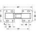 Concealed Hinge 90° Easy Mount Steel Unsprung