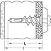 Plasterboard Dowel Fischer GKM Length 31 mm min. drill depth 35 mm for screw size Ø 4-5 mm