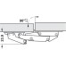 Swing Up Flap Hinge Opening Angle 90° For overlay mounting Nickel plated steel