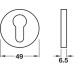 Escutcheons for Startec Lita Lever Handles Euro Profile Cylinder Stainless Steel Satin