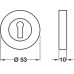 Escutcheons Standard Keyway Ø 53 mm Zinc Alloy Polished chrome