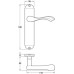 Lever Handles on Backplates for Bathroom Lock Zinc Alloy Welford Designed for interior doors Satin nickel