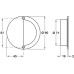 Pull Handle Flush Ø 90 mm 316 Stainless Steel Suitable for use on swing and sliding timber doors Polished