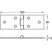 Butt Hinges Steel Table hinge height x width: 32 x 100 mm