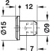 M6 Sleeve Nut with SW4 Hexagon Socket Steel With flat head burnished