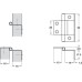 Flush Hinge Cranked 15-16 mm Door Thickness Steel For medium duty applications Florentine bronzed