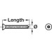 Security Screw Countersunk 6-Lobe/Resistorex Size 4.8 x 50 mm T25