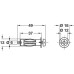 Metal Cavity Fixing Fischer HM6 Length 37 mm for board thickness of 6-15 mm drill Ø 12 mm min. drill hole depth 45 mm