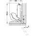 Concealed Hinge 125° for Glass/Mirror Doors Tiomos Mirro Glass thickness 3-8 mm With integrated damper