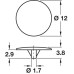 Cover Cap for Ø 6-8 mm Screws with Philips Head Light brown