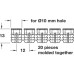 Strip of Glue in Sleeves M6 Internal Thread for Ø 10 mm Holes Press-Fit Installation Length 13 mm