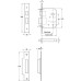 Lever Handles Straight Lock Pack Zinc Alloy Polished Chrome Consisting of handle lock and hinges Handle: Polished chrome