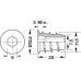 Screw-In Sleeve M6 Internal Thread with SW6 Hexagon Socket Head for Ø 7.5 mm Hole Length 20 mm