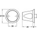 Knob Anti-Ligature Solid Stainless Steel Satin stainless steel