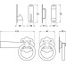 Ring Handle Gate Latch Plain Face Fixing Steel Black