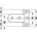 Butt Hinge Neuform Brass for Overlay Doors For door thickness 15-16 mm for side panel thickness from 14 mm polished nickel plated