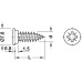 Varianta Screw Cylindrical Head HC Fully Threaded Cylindrical head/countersunk head For Ø 3 mm drilled hole thread length 14 mm