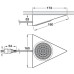 Downlight Housing to Suit GX53 Downlights Rated IP20 Triangular downlight housing Satin stainless steel finish