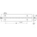 Continuous Hinge Piano Steel Open width 32 mm length 1840-1850 mm