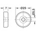 Flat Magnet Pull 3.6 kg for Screw Fixing for Metal Cabinets Galvanized steel case